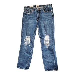 Universal Thread High Rise Slim Straight Light Blue Denim Jeans 14/32R